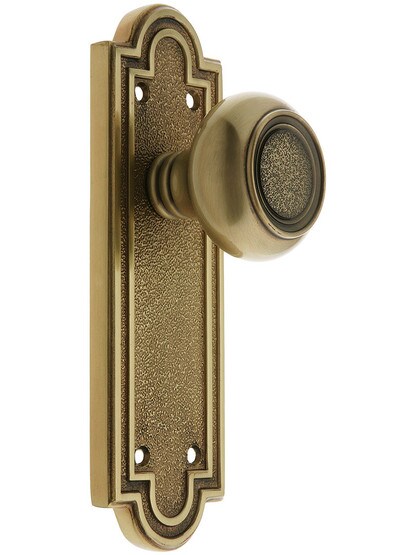 Belmont Door Set With Belmont Knobs French Antique.